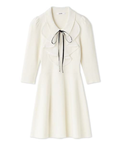 ラッフルミニニットワンピース