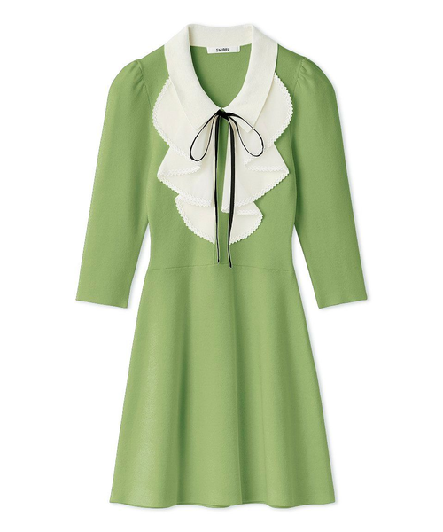 ラッフルミニニットワンピース ラッフルミニニットワンピース｜スナイデルの通販｜&mall（アンド