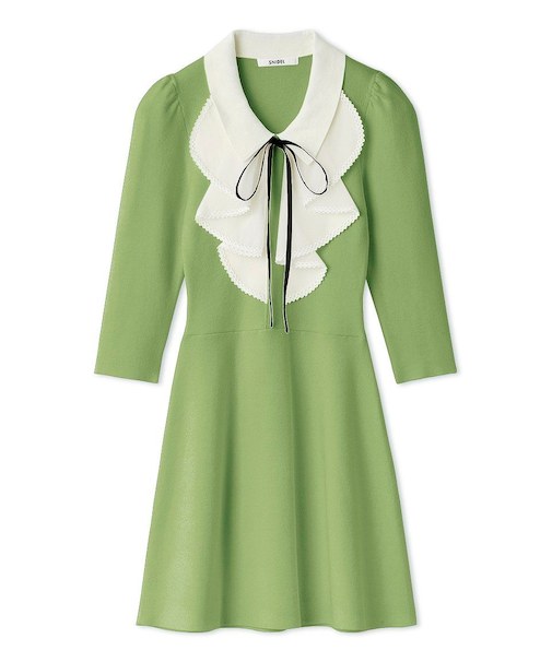 ラッフルミニニットワンピース