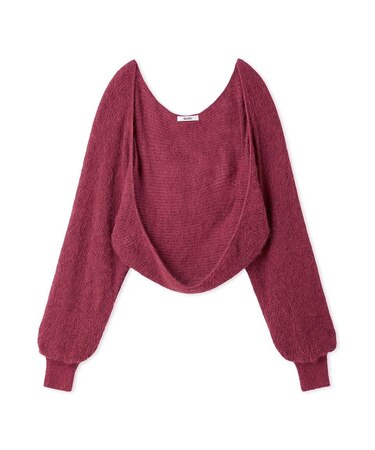 ニットボレロカーディガン