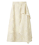 フラワーカットジャガードスカート