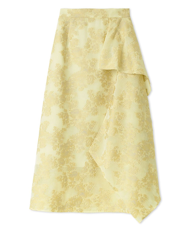 フラワーカットジャガードスカート