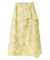 フラワーカットジャガードスカート