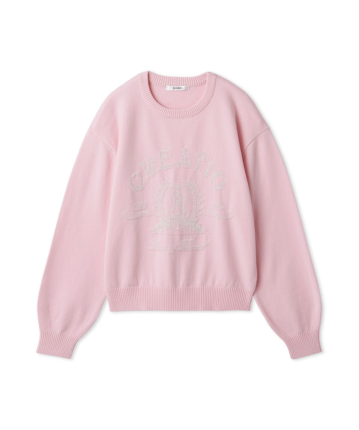 エンブレムロゴニットプルオーバー