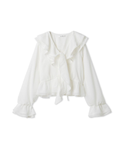 Sustainableバリエーションフリルブラウス