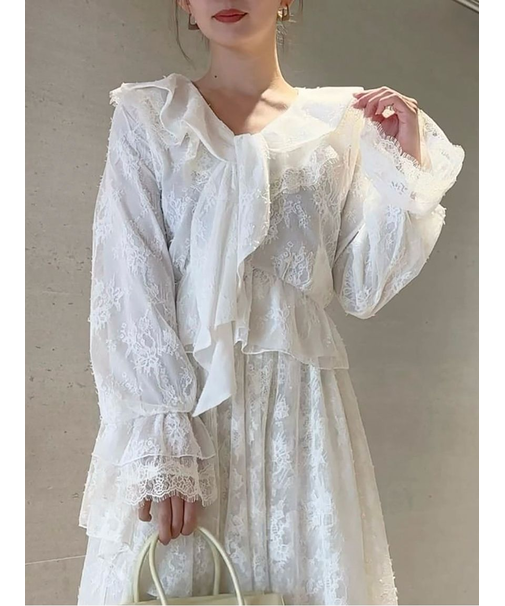 Sustainableバリエーションフリルブラウス