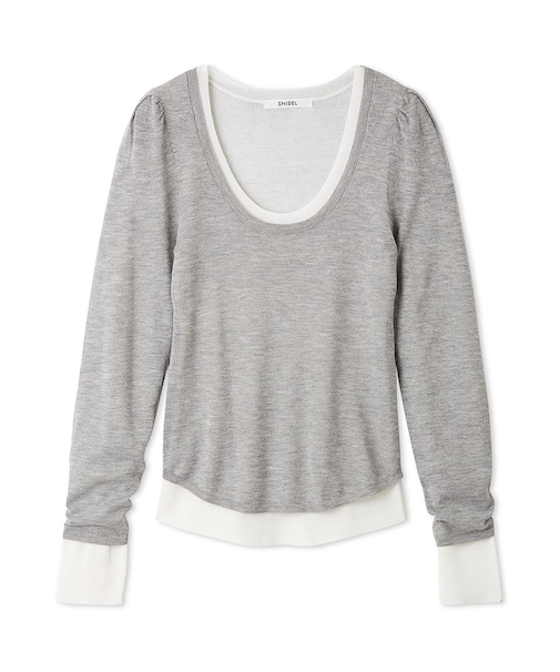 レイヤードニット