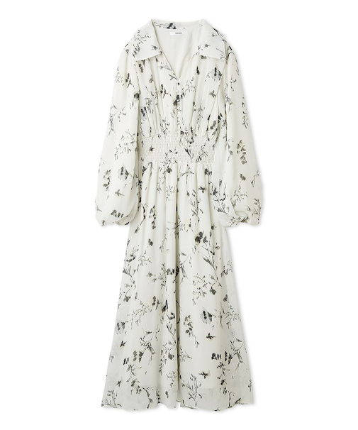 ウエストシャーリングプリントOP