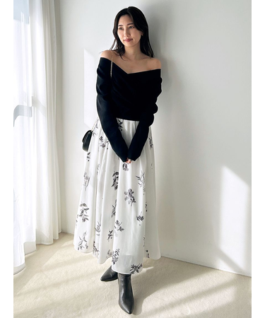 ニットドッキングワンピース