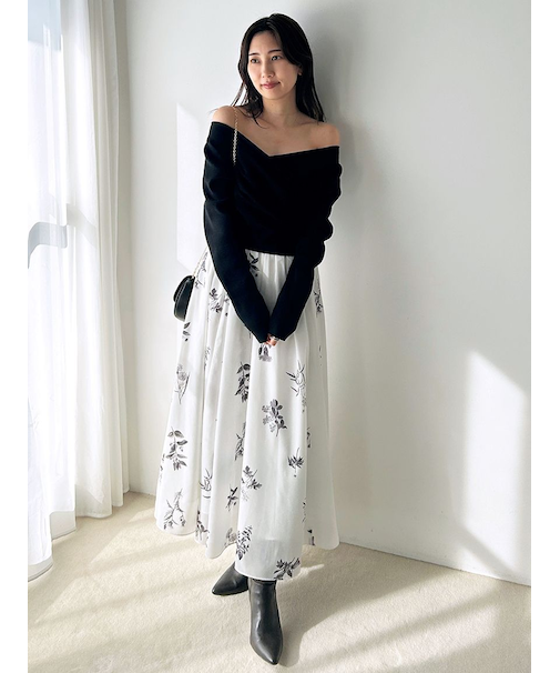 ニットドッキングワンピース