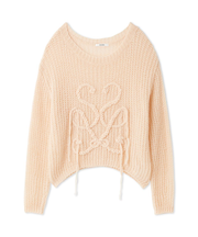 ロゴローゲージニットプルオーバー