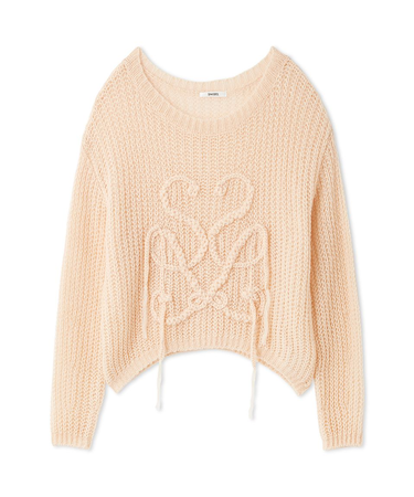 ロゴローゲージニットプルオーバー