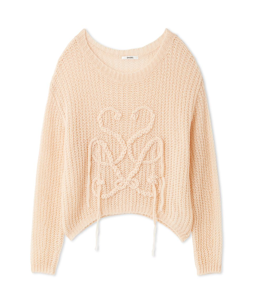 ロゴローゲージニットプルオーバー