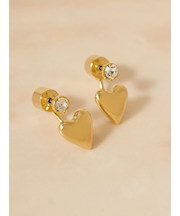 ハートモチーフピアス