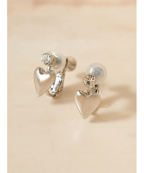 ハートモチーフイヤリング