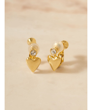 ハートモチーフイヤリング