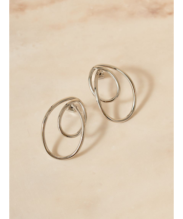 ダブルラインフープピアス