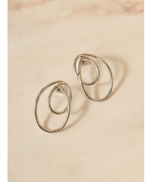 ダブルラインフープピアス