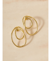 ダブルラインフープピアス