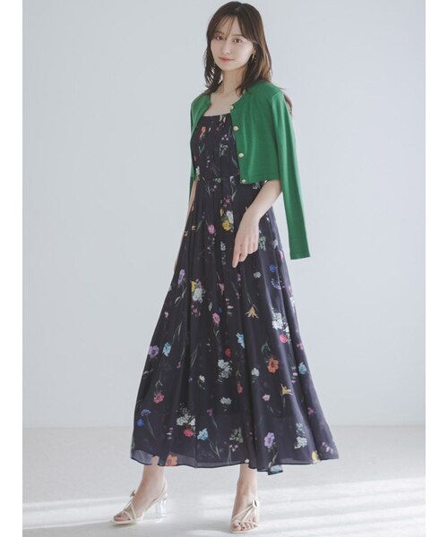 カーデセットフローラルプリントキャミワンピース｜スナイデルの通販