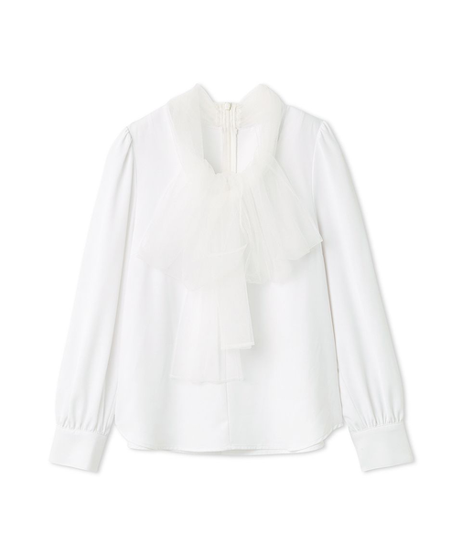 チュールタイブラウス