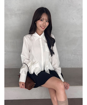 ヘムボリュームシャツ