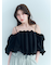 オフショルタックバルーンブラウス