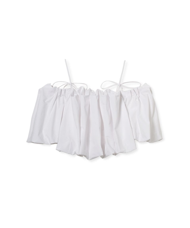 オフショルタックバルーンブラウス