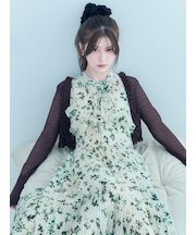 シアーフリルコンパクトカーディガン