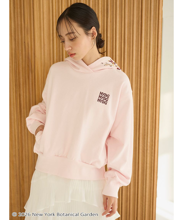 NYBG エンブロイダリーフーディー