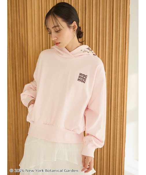 NYBG エンブロイダリーフーディー
