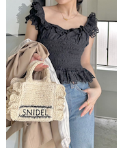 コットンシャーリングブラウス