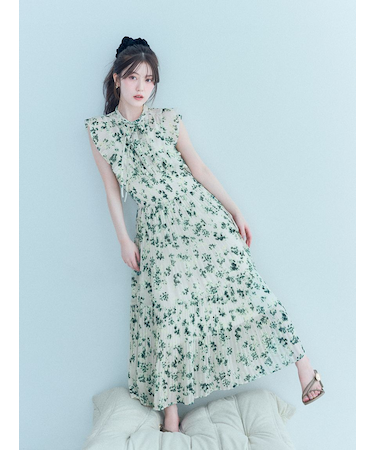 【販路限定サイズあり】Sustainableフリルワンピース