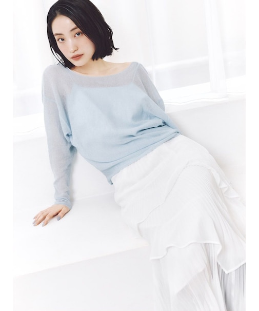 Sustainableプリーツティアードスカート