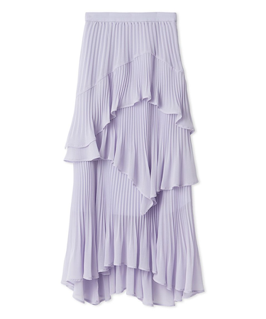 Sustainableプリーツティアードスカート