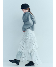 Sustainableプリーツティアードスカート