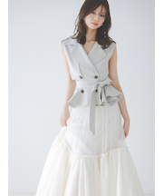 トレンチチュールセットドレス