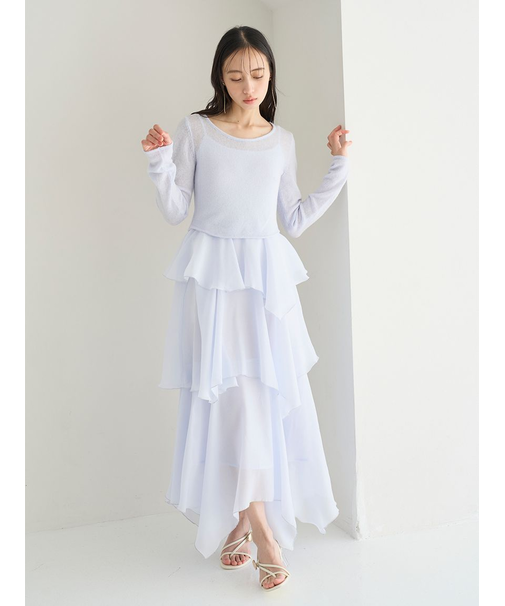 シアーイレヘムニットコンビワンピース