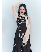 【WEB限定カラーあり】リボンディテールカーデセットワンピース