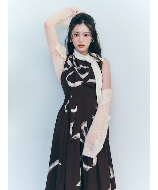 【WEB限定カラーあり】リボンディテールカーデセットワンピース