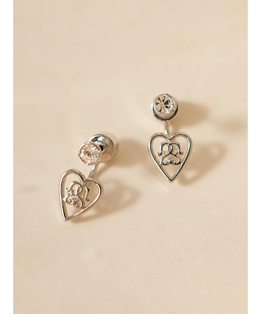 ハートキャッチストーンピアス