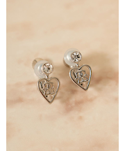 ハートキャッチストーンモチーフイヤリング