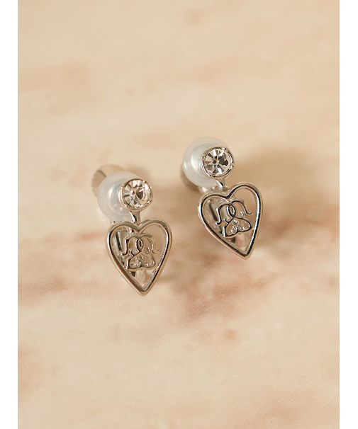 ハートキャッチストーンモチーフイヤリング