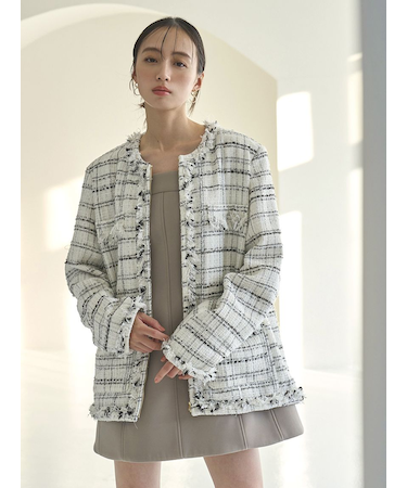 ロングツイードジャケット