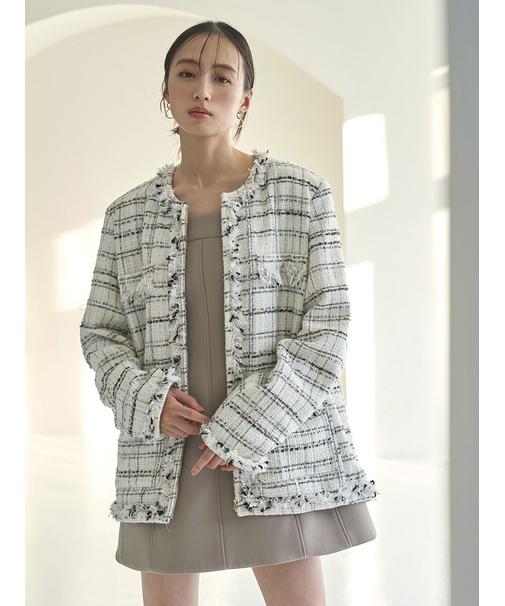 ロングツイードジャケット