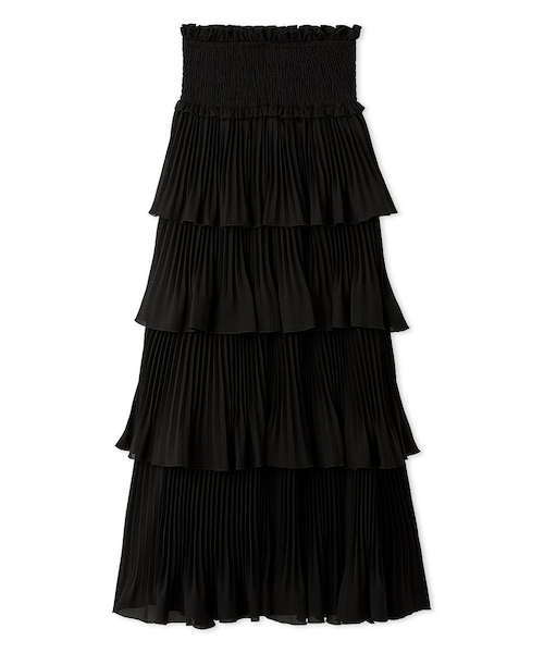 プリーツティアードスカート プリーツティアードスカート｜スナイデルの通販｜&mall（アンドモール