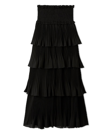 プリーツティアードスカート