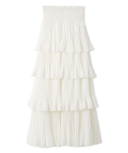 プリーツティアードスカート