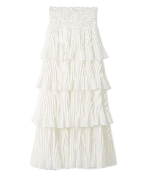 プリーツティアードスカート