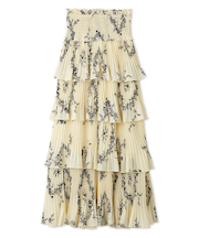 プリーツティアードスカート